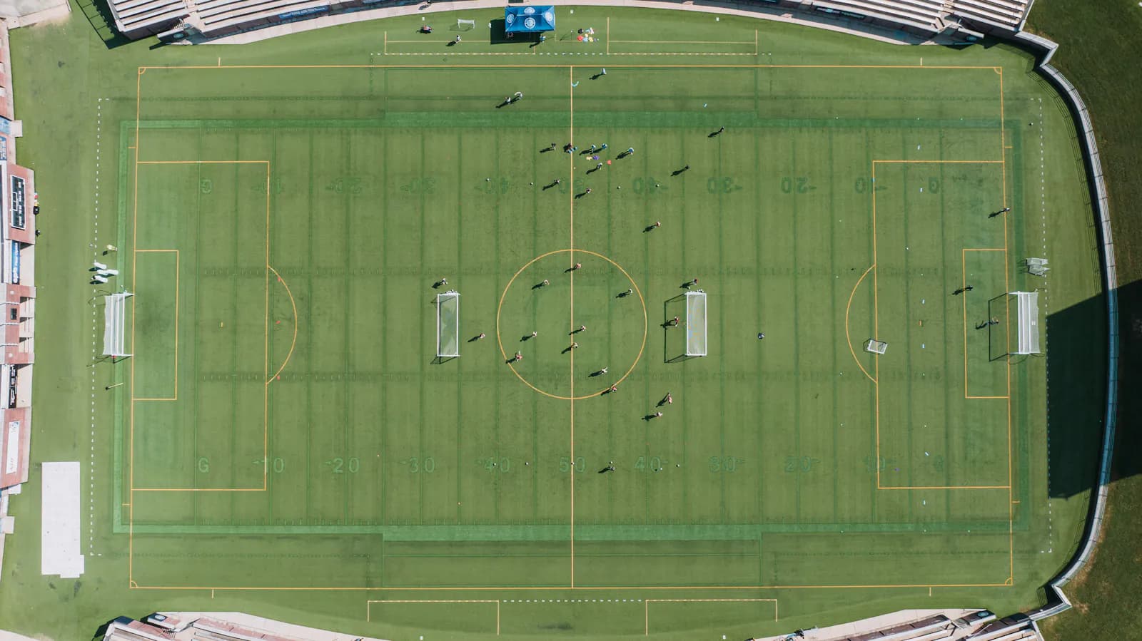 Grabacion con drone para futbol amateur en Bogota